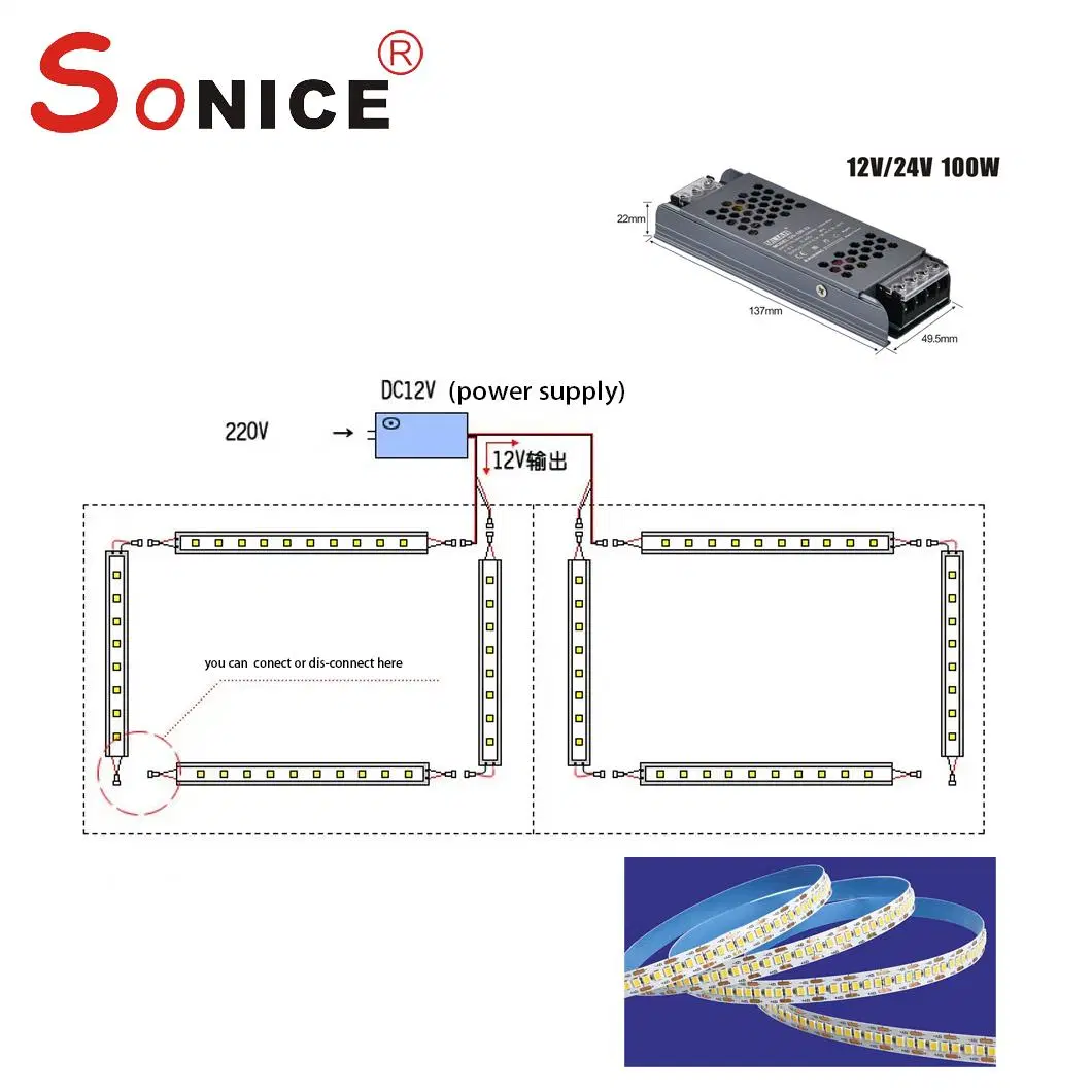 P1707 Recessed LED Aluminum Profile Cabinet Linear Light