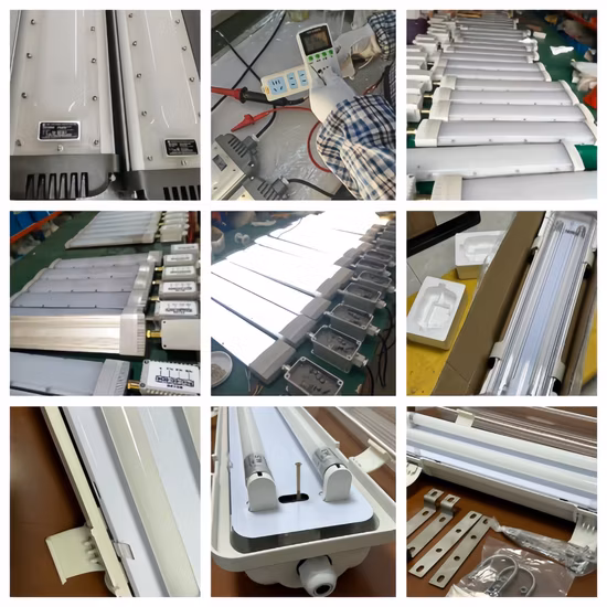 1X2 1X4 40 와트 2피트 로우 프로파일 LED 폭발 방지 선형 조명