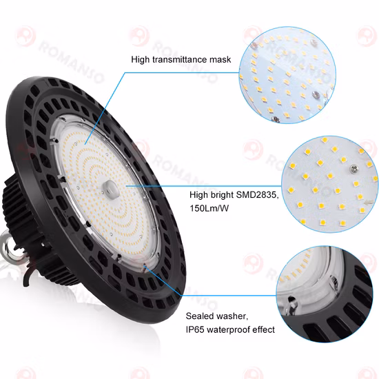 IP65 산업용 펜던트 하이베이 LED 200W 500W UFO LED 하이베이 라이트
